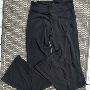 Athleta ST Large Flare Yoga Black Pants